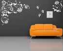 Flowers and Butterflies  Decals Modern Wall Art
